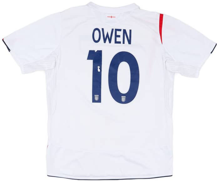 2005-07 England Home Shirt Owen #10 - 5/10 - (L)