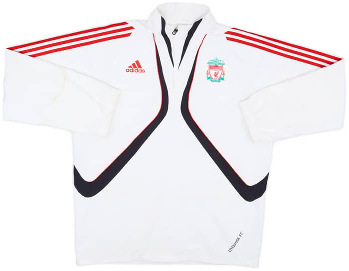 2009-10 Liverpool adidas 1/4 Zip Track Jacket - 5/10 - (L)