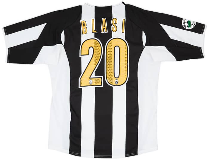 2004-05 Juventus Match Issue Home Shirt Blasi #20