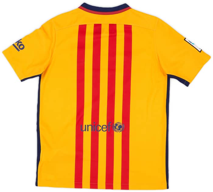 2015-16 Barcelona Away Shirt - 9/10 - (XL.Boys)