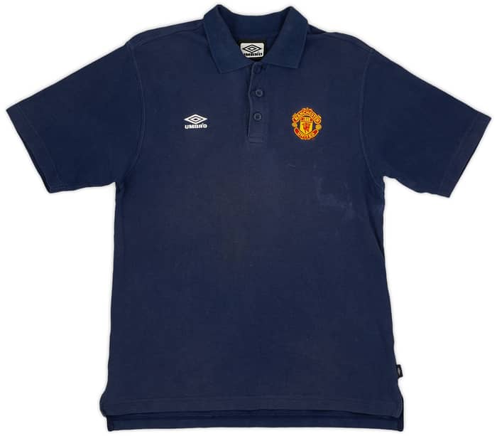 1999-00 Manchester United Umbro Polo Shirt - 8/10 - (M)