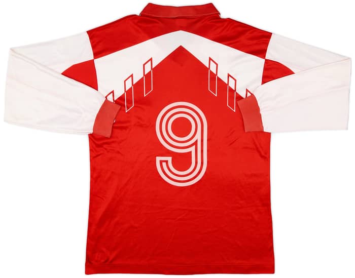 1992 Czechoslovakia Match Issue European U21 Championship Home L/S Shirt #9