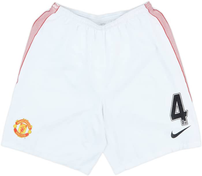 2012-13 Manchester United Match Issue Home Shorts #4 (Jones)