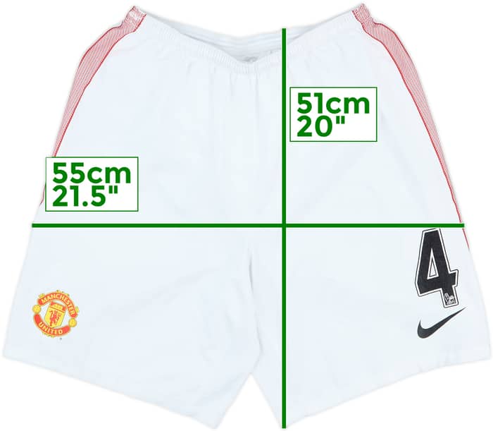 2012-13 Manchester United Match Issue Home Shorts #4 (Jones)