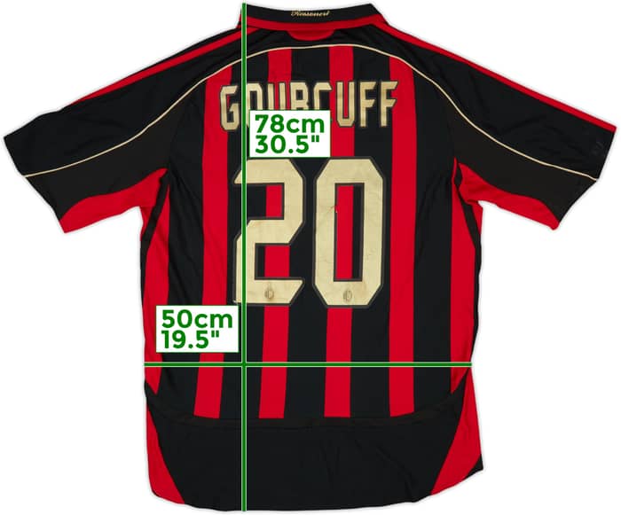 2006-07 AC Milan Home Shirt Gourcuff #20 - 4/10 - (L)