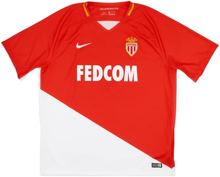 2017-18 Monaco Home Shirt Mbappe #10 - 7/10 - (XXL)