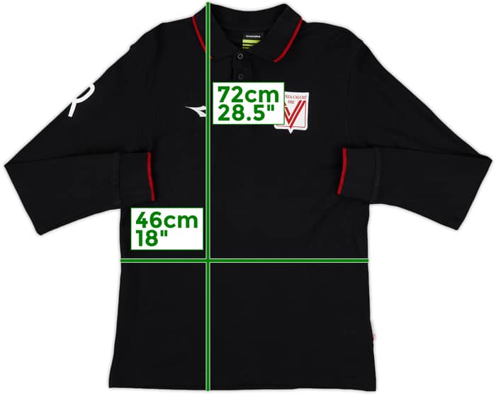 2007-08 Vicenza Diadora Polo L/S Shirt - 8/10 - (S)