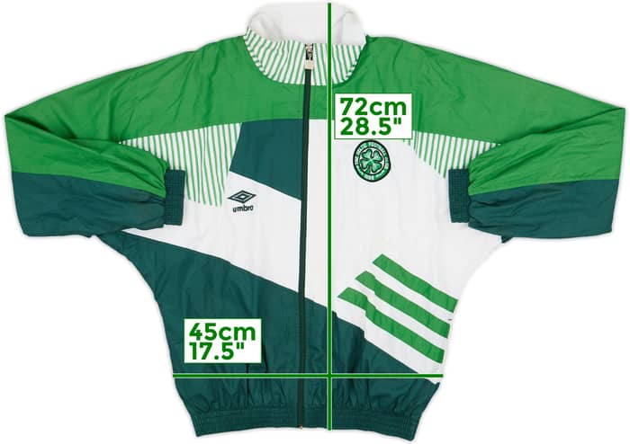 1991-92 Celtic Umbro Track Jacket - 6/10 - (L)