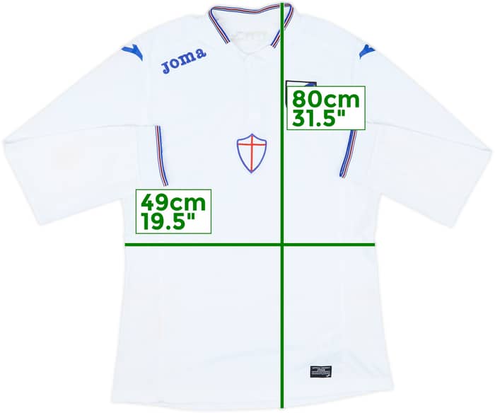 2015-16 Sampdoria Away L/S Shirt - 7/10 - (L)