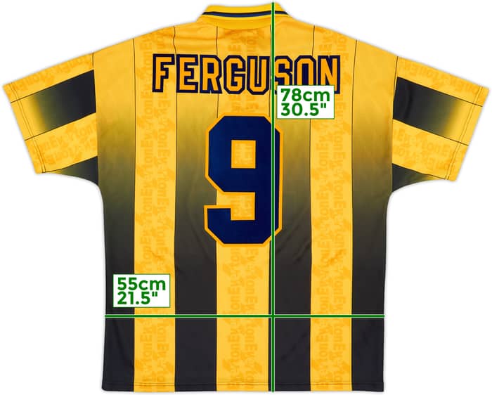 1996-98 Everton Away Shirt Ferguson #9 - 6/10 - (L)