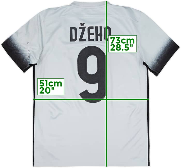 2015-16 Roma Third Shirt Dzeko #9 - 5/10 - (M)