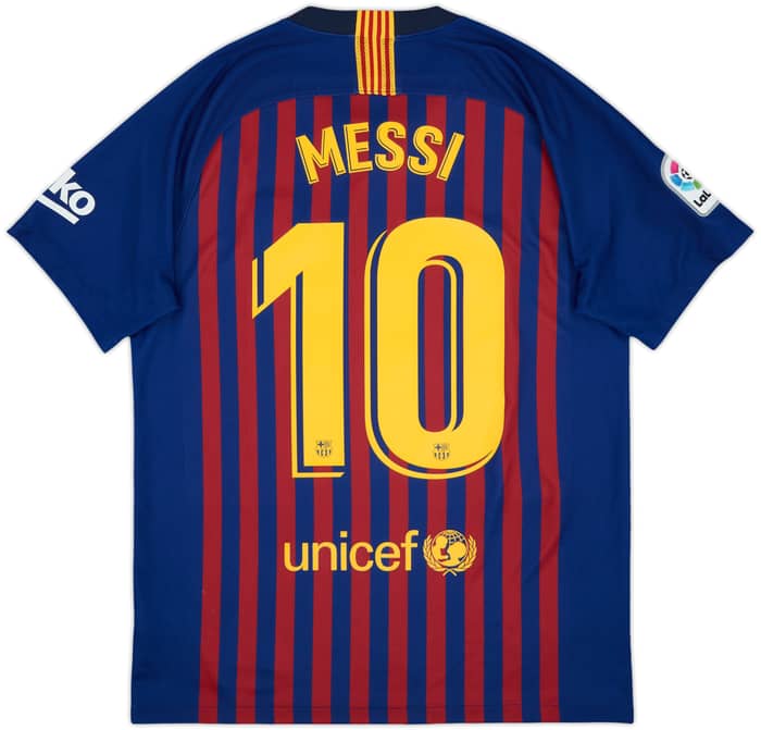 2018-19 Barcelona Home Shirt Messi #10 - 8/10 - (M)