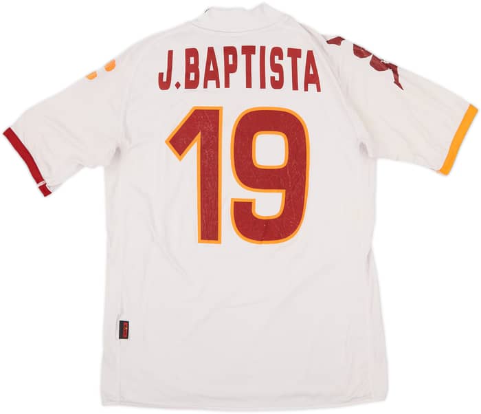 2008-09 Roma Away Shirt J. Baptista #19 - 4/10 - (S)