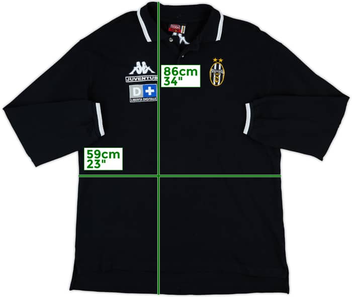 1998-99 Juventus Kappa Polo L/S Shirt - 9/10 - (XL)