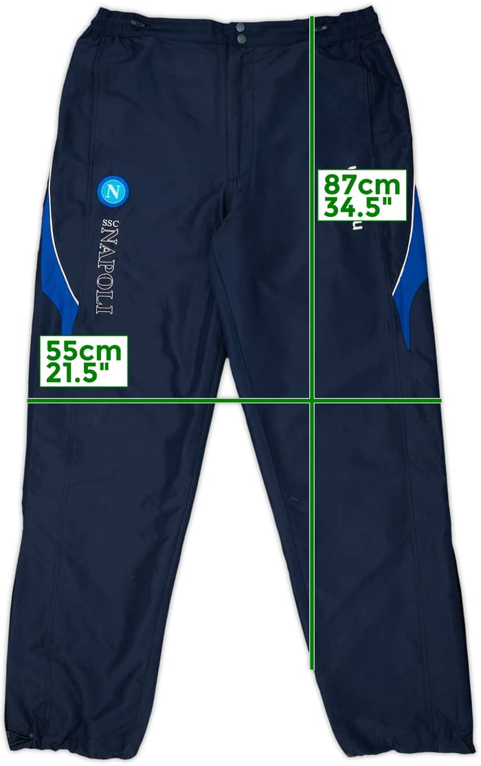 2010-11 Napoli Macron Track Pants/Bottoms - 8/10 - (XXL)
