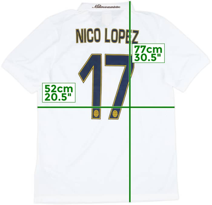 2014-15 Hellas Verona Player Issue Away Shirt Nico Lopez #17 - 8/10 - (L)