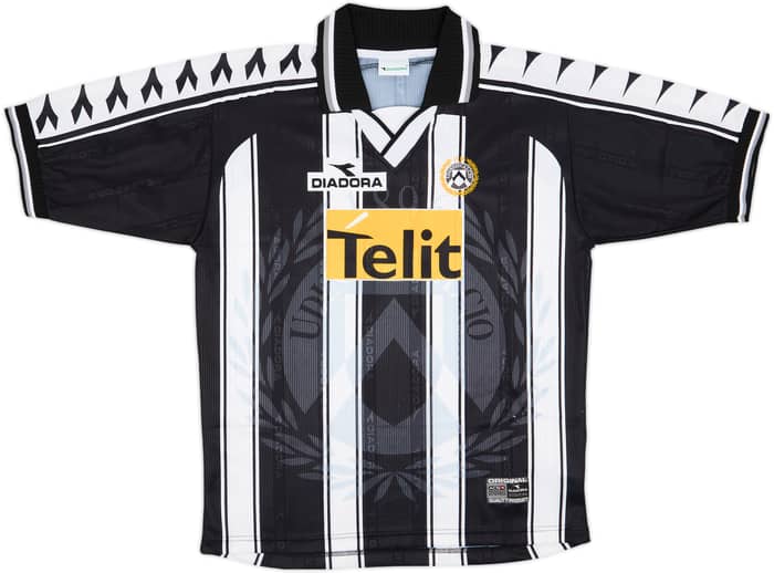 1999-00 Udinese Home Shirt Van Der Vegt #8 - 8/10 - (XL)