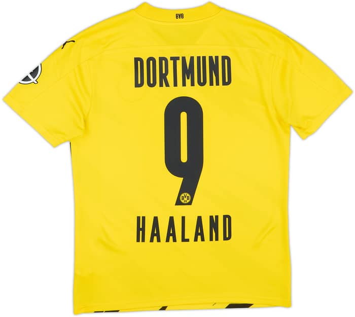 2020-21 Borussia Dortmund Home Shirt Haaland #9 - 9/10 - (M)