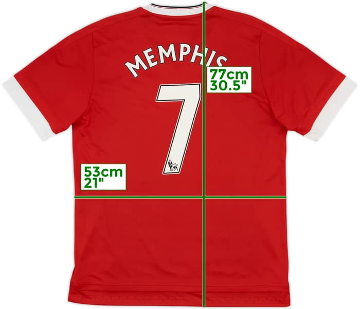 2015-16 Manchester United Home Shirt Memphis #7 - 7/10 - (L)