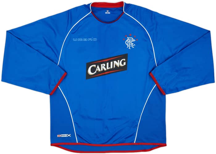 2005-06 Rangers Home L/S Shirt - 4/10 - (XL)