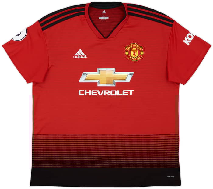 2018-19 Manchester United Home Shirt Pogba #6 - 9/10 - (XL)
