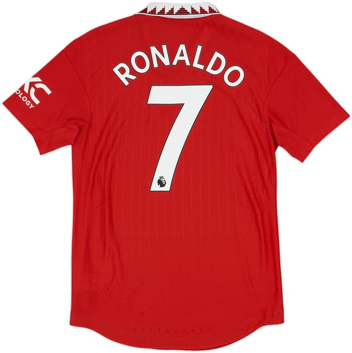 2022-23 Manchester United Authentic Home Shirt Ronaldo #7 - 9/10 - (S)