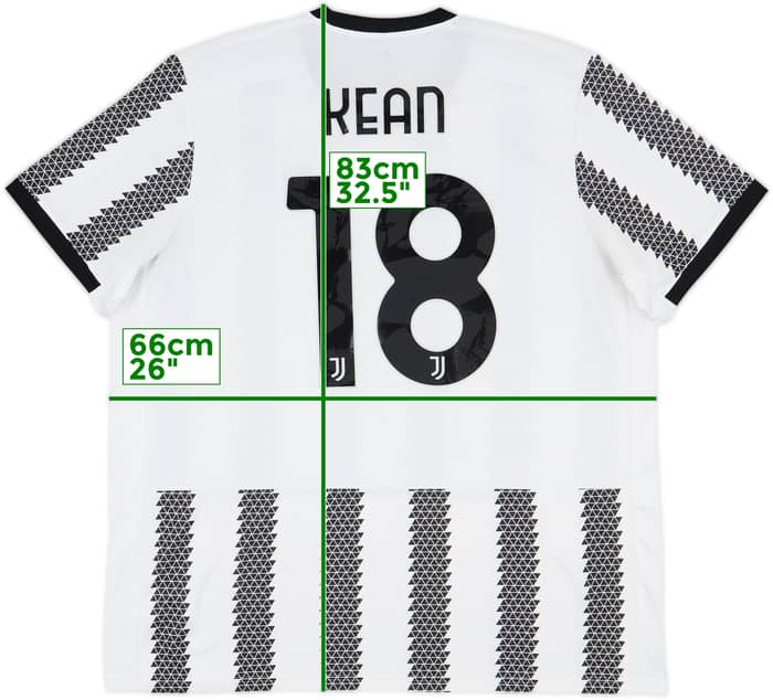2022-23 Juventus Home Shirt Kean #18 - 9/10 - (XXL)
