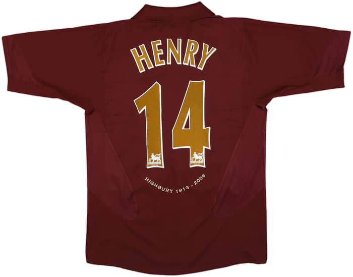2005-06 Arsenal Home Shirt Henry #14 - 8/10 - (M)