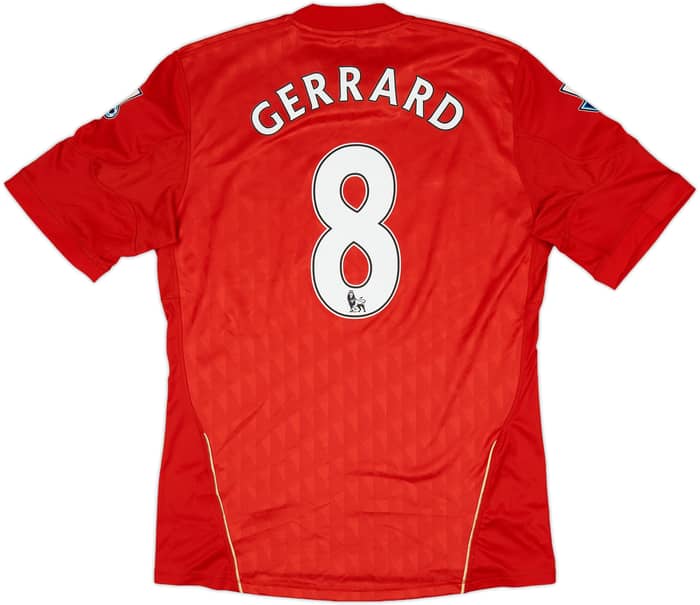 2010-12 Liverpool Home Shirt Gerrard #8 - 6/10 - (M)
