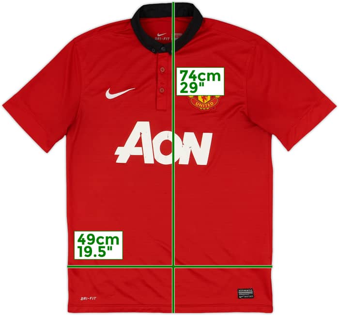 2013-14 Manchester United Home Shirt - 4/10 - (M)