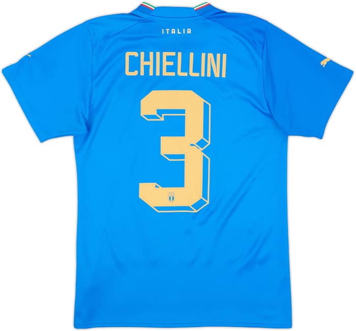 2022-23 Italy Home Shirt Chiellini #3 - 10/10 - (S)