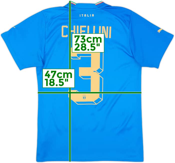 2022-23 Italy Home Shirt Chiellini #3 - 10/10 - (S)