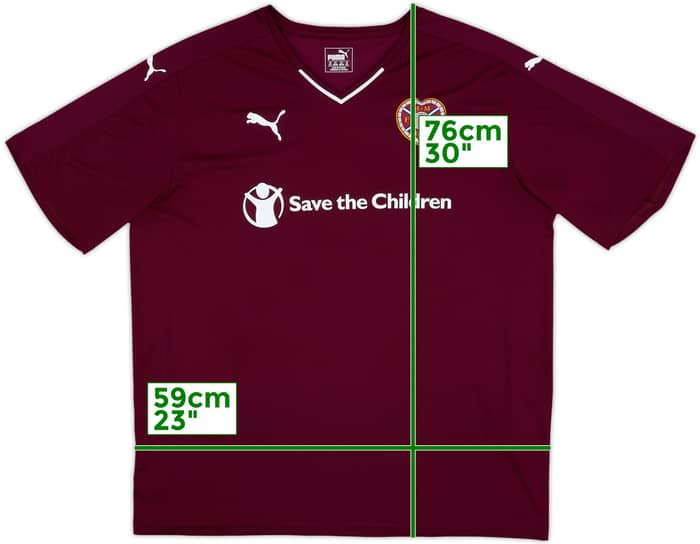 2015-16 Hearts Home Shirt - 9/10 - (XXL)