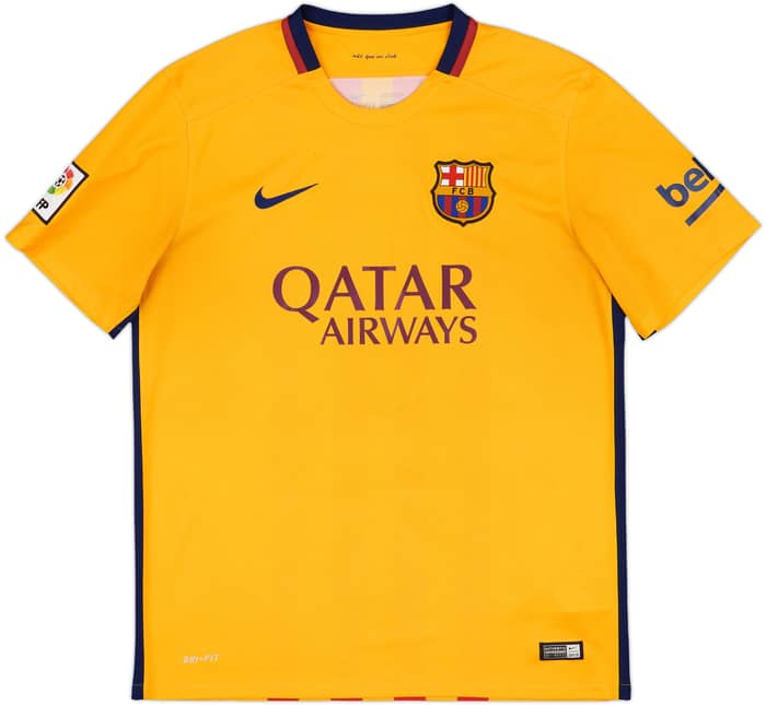 2015-16 Barcelona Away Shirt Iniesta #8 - 7/10 - (L)