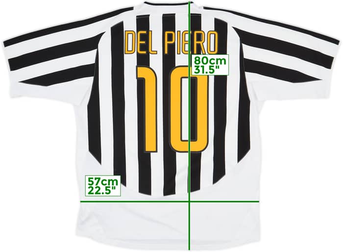 2003-04 Juventus Home Shirt Del Piero #10 - 7/10 - (XL)