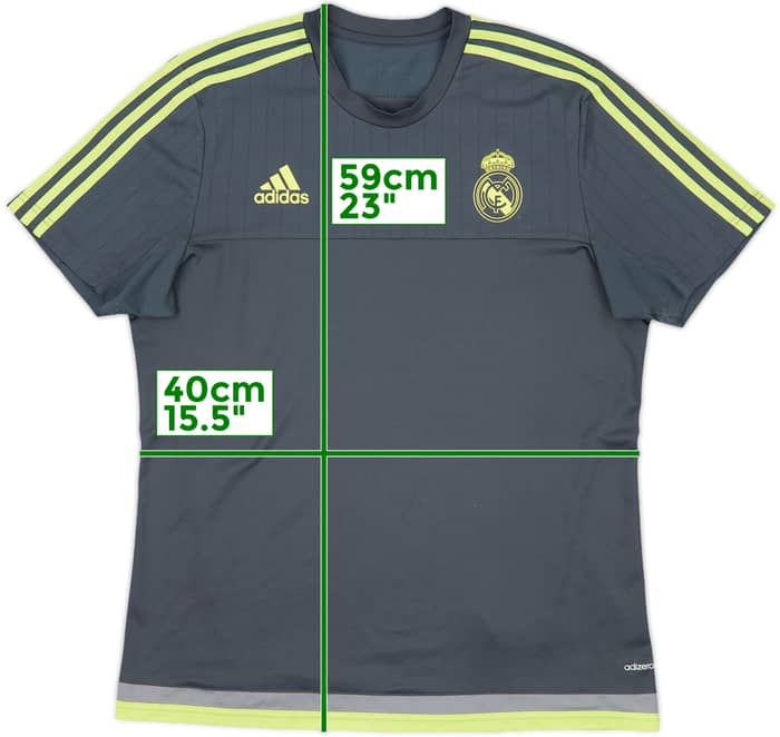 2015-16 Real Madrid adizero Training Shirt - 8/10 - (L)
