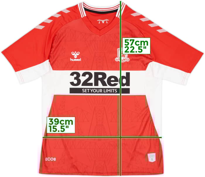 2021-22 Middlesbrough Home Shirt - 8/10 - (L)