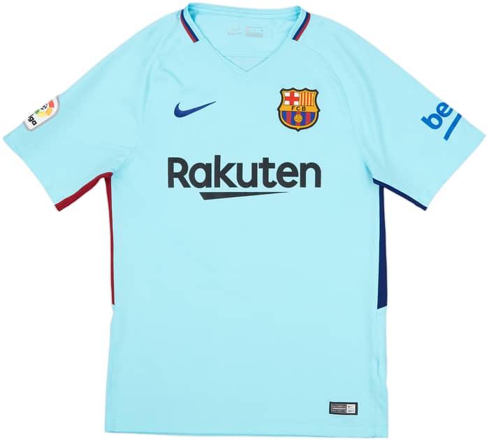 2017-18 Barcelona Away Shirt Pique #3 - 8/10 - (S)