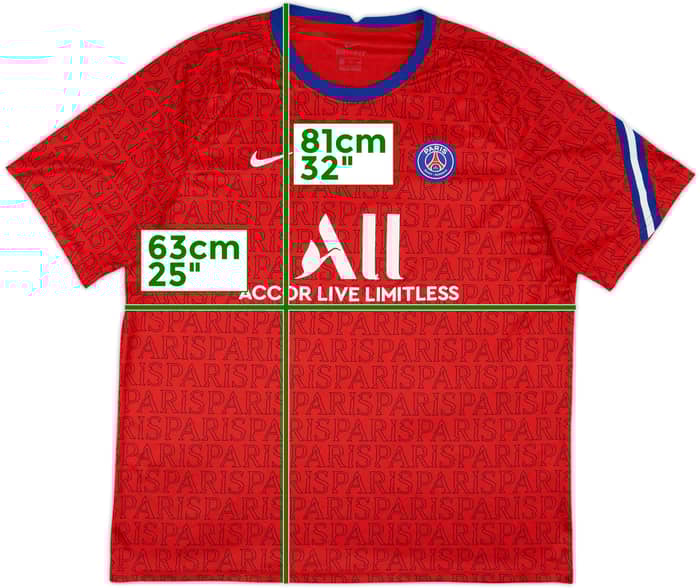 2020-21 Paris Saint-Germain Nike Training Shirt - 7/10 - (XXL)