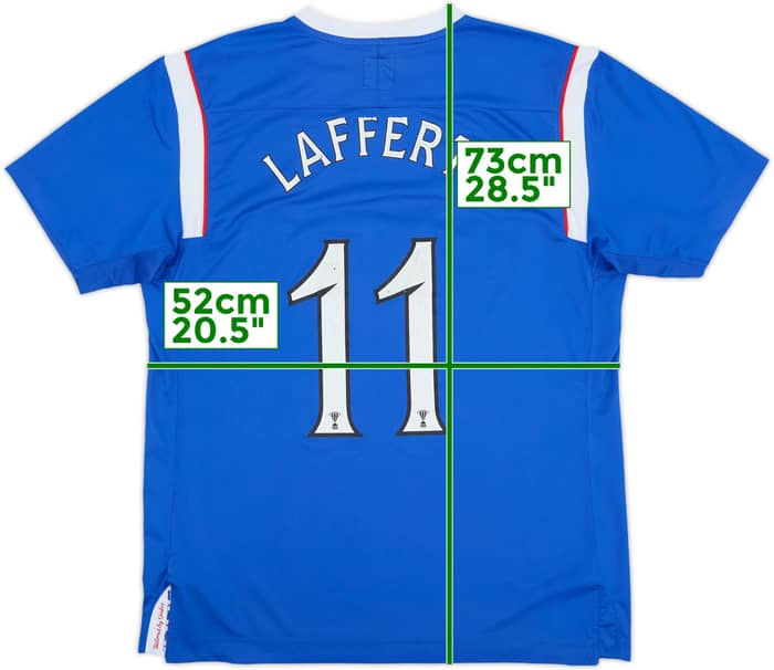 2011-12 Rangers Home Shirt Lafferty #11 - 5/10 - (L)