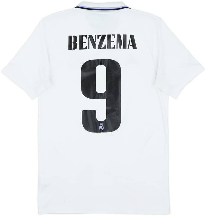 2022-23 Real Madrid Home Shirt Benzema #9 - 7/10 - (S)