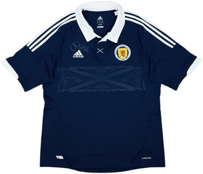 2011-13 Scotland Signed Home Shirt - 10/10 - (XL)