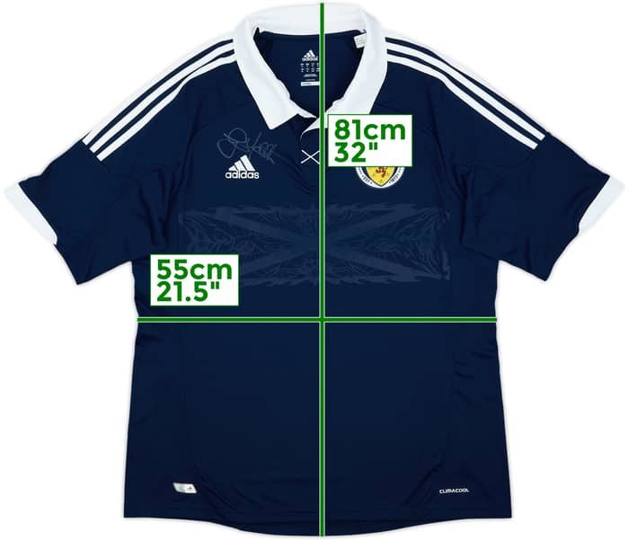2011-13 Scotland Signed Home Shirt - 10/10 - (XL)