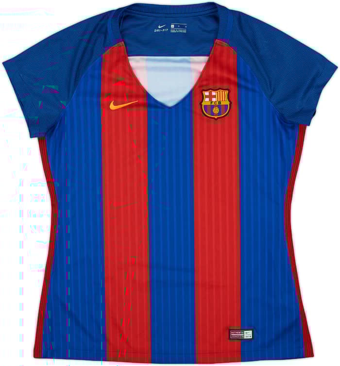 2016-17 Barcelona Home Shirt - 9/10 - (Women's L)