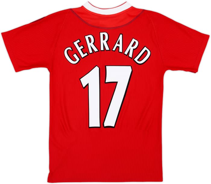 2002-04 Liverpool Home Shirt Gerrard #17 - 9/10 - (XS)