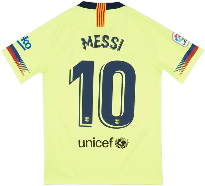 2018-19 Barcelona Away Shirt Messi #10 - 9/10 - (S)