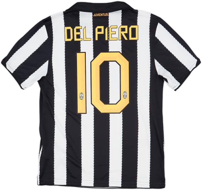 2010-11 Juventus Home Shirt Del Piero #10 - 8/10 - (M)