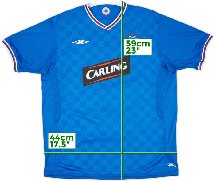 2009-10 Rangers Home Shirt - 8/10 - (XL)