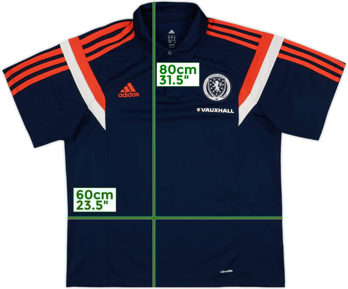 2013-14 Scotland adidas Polo Shirt - 7/10 - (XL)