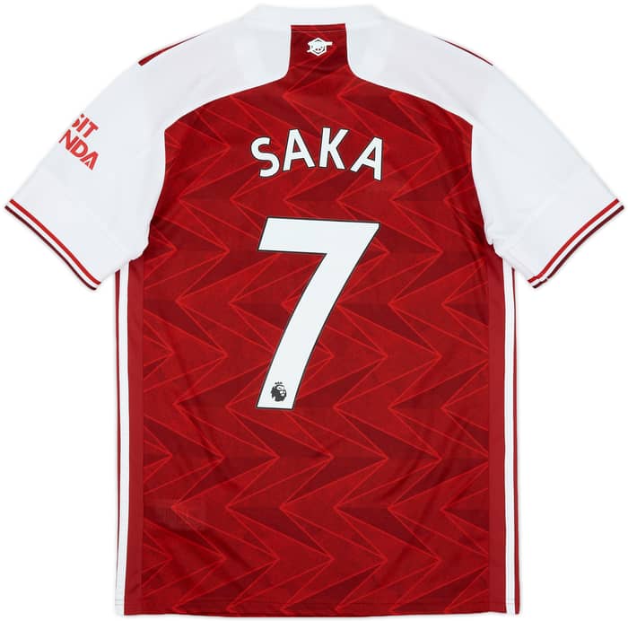 2020-21 Arsenal Home Shirt Saka #7 - 8/10 - (S)